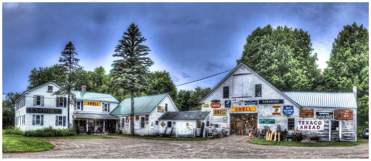 Panoramic View of Steam Mill Antiques